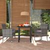 Day and Night - Day and Night 3-piece Garden Furniture Set with Gray Synthetic Rattan Cushions