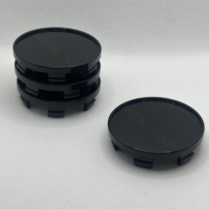 4Pcs/Set 54mm Car Wheel Center Hub Caps Wheel Rim Hubcap Black Silver ABS Hubcap Dust-proof Covers Car Modification Accessories