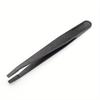 8pcs/set Portable Black Straight Bend Anti-static Plastic Tweezer Heat Resistant Repair Tool