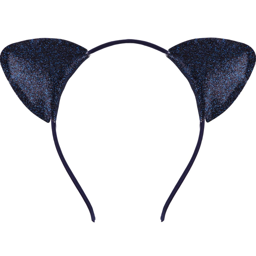 Party Delicate Glitter Cat Ear Headband Hair Band Hair Hoop for Women Girls for Party Celebration and Daily Wearing