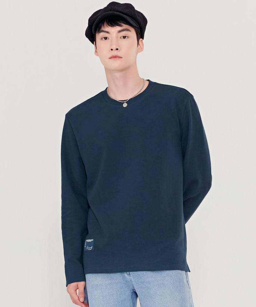CHASECULT Men'S Modified Knit Round T-Shirt-Bezk5113B0G