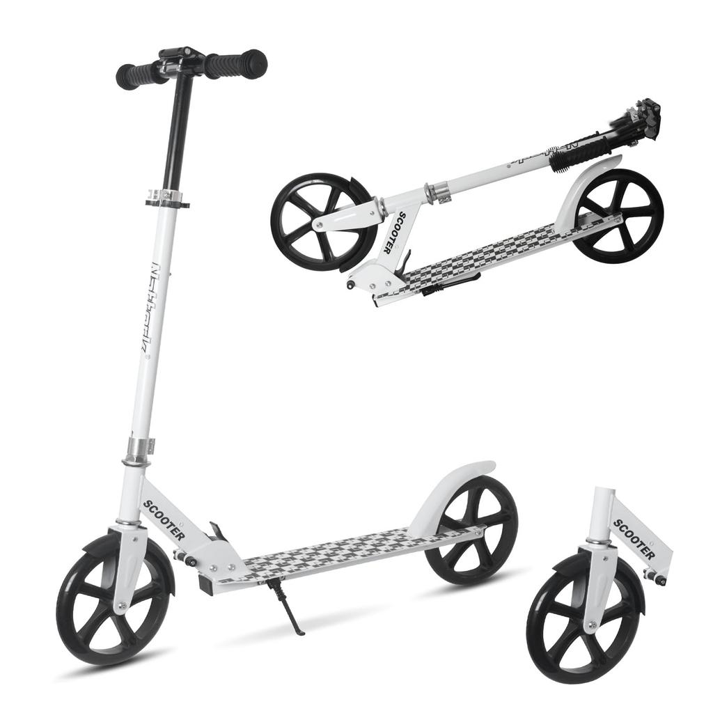 Nattork Kickboard Kick Scooter for 4 Height Adjustments with Foot Brake and Easy to Load Capacity Christmas Day Kids/Adults, 79/91/95/99, Stand,