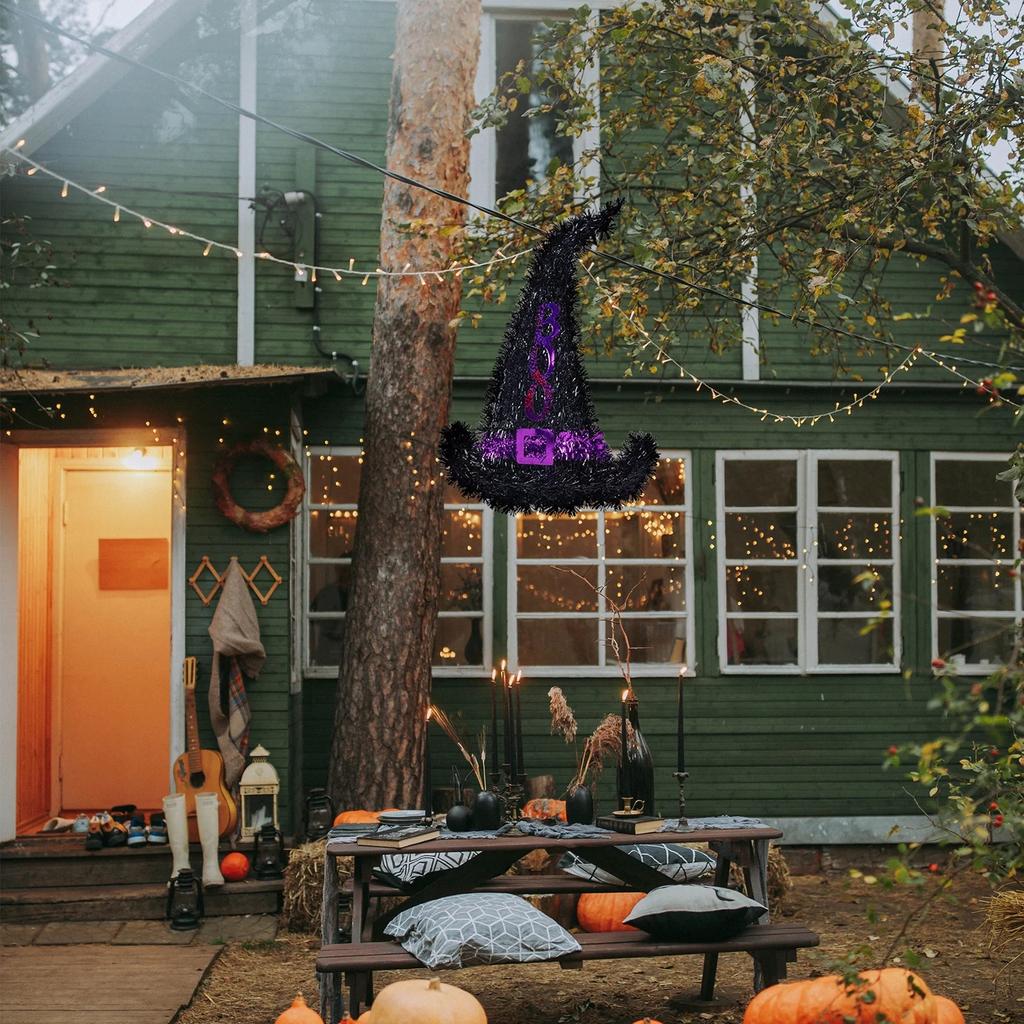 Hat Shaped Flower Wreath Iron Ring Iron Art DIY Christmas Holiday Hanging Ring Decoration Flower Arrangement Iron Hanging Ring