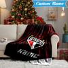 Custom Name SPFC Team Spirit Blanket Lightweight Ideal Bedding Blanket Perfect for Travel, Camping, Living Rooms, Sofas, Christmas Gift