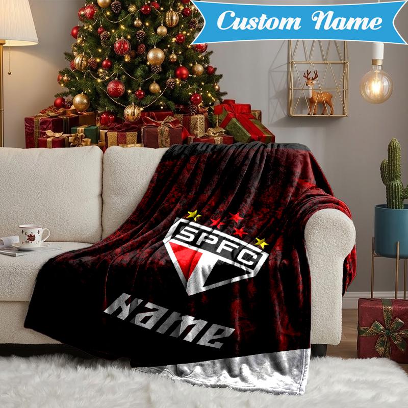 Custom Name SPFC Team Spirit Blanket Lightweight Ideal Bedding Blanket Perfect for Travel, Camping, Living Rooms, Sofas, Christmas Gift