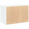 2 Drawer Cabinet White 60 x 31 x 40 cm Engineered Wood