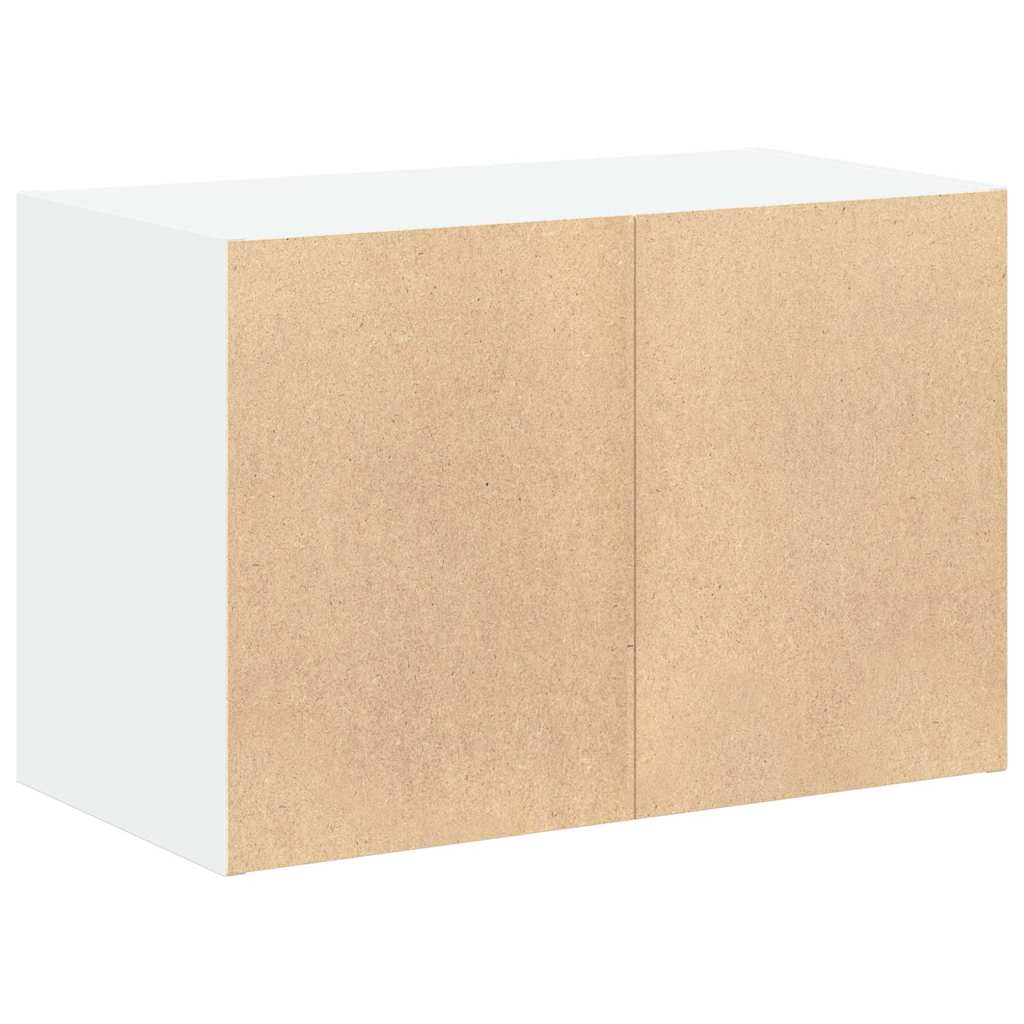 2 Drawer Cabinet White 60 x 31 x 40 cm Engineered Wood