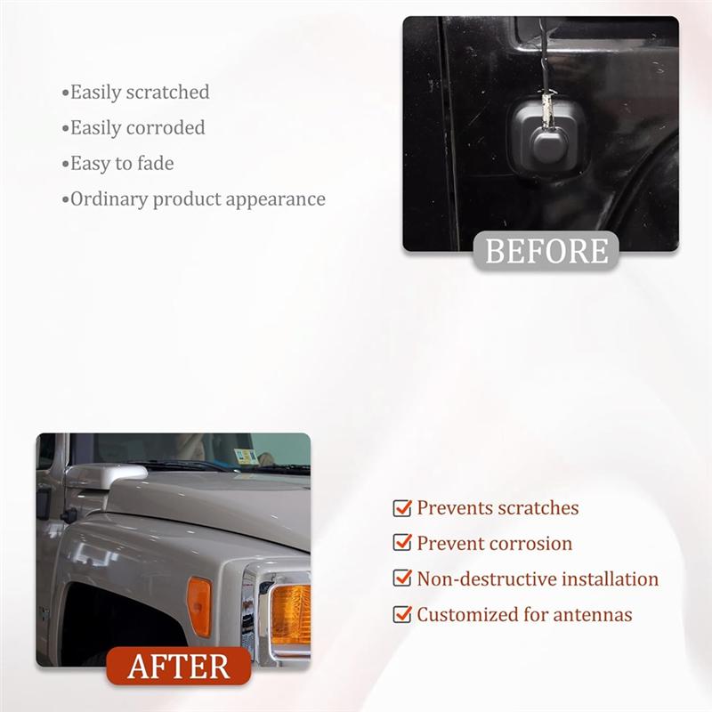 ABLZ-Radio Antenna Mount Base Cover 15114227 For 2006-2010 Hummer H3 H3T GM Radio Antenna Mounting Bottom Cover