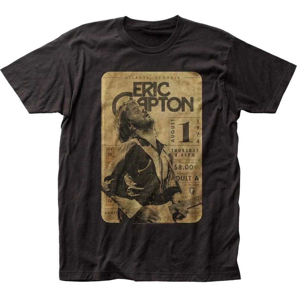 

Eric Clapton Concert Ticket Mens T T-Shirt Music Classic Rock Band Tee New Black L