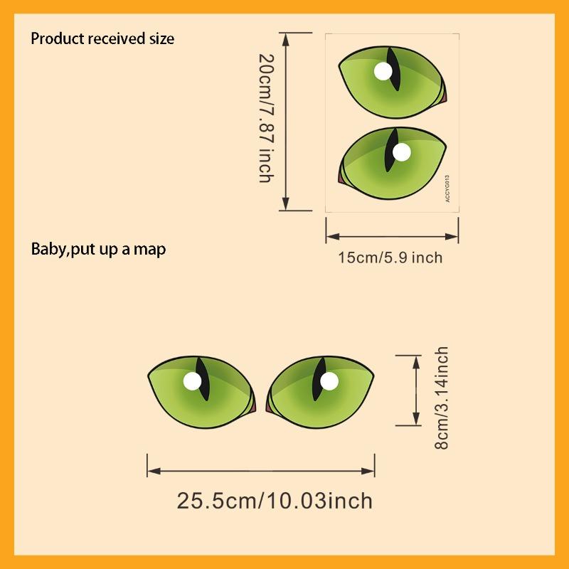 Glowing Cheetah Eyes Bathroom Stickers Waterproof Wall Decals Creative Toilet Decor Home Toilet Wall Decoration Stickers