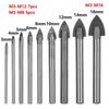 3-14mm Glasbohrer-Set Wolframkarbidspitze Keramikfliesenschneider mit 1/4" Sechskantschaft Elektrowerkzeugzubehör