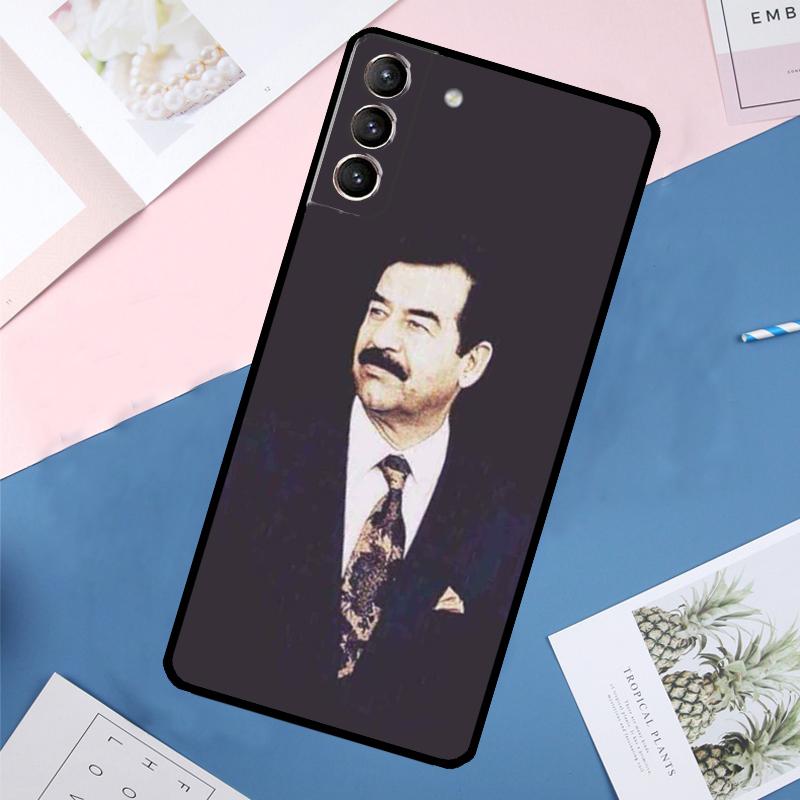 Etui Fashion Saddam Hussein Irak Hülle für Samsung Galaxy S24 S23 S22 Ultra S20 S21 FE S8 S9 S10 Plus Note 10 20 Ultra