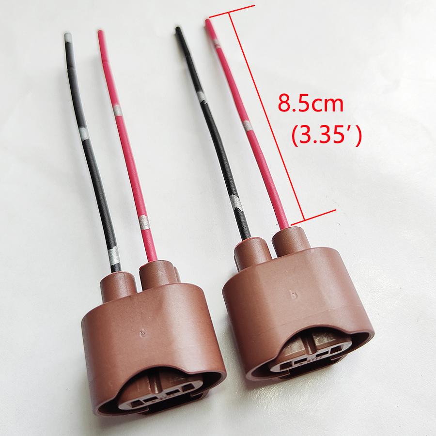 2Pcs Original 9006 HB4 Socket Adapter Base Female Plug Connector Extension Wiring Harness Car Lights Accessories