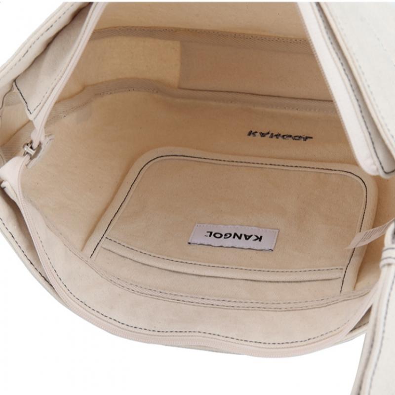 KANGOL Bio Canvas Soft Cross Bag 3396 Ivory