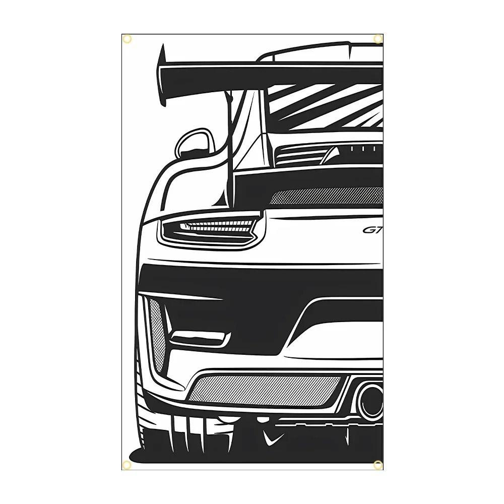JDM Racing Cars Polyester Wall Plaque Auto Decor Gift