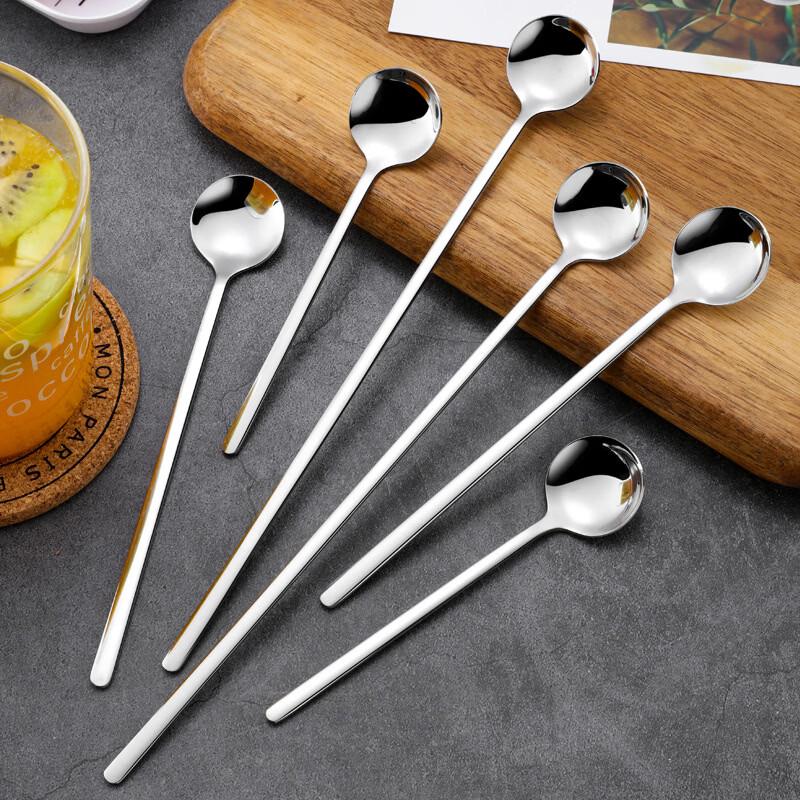 304 Stainless Steel Long Handle Coffee & Honey Stirring Spoons