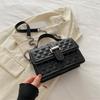 2025 Summer New Trend Simple Oblique Span Simple Commuter Niche Small Square Bag Fashionable Shoulder Popular Bag