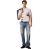 Calvin Klein Loose Round Neck Printed Short Sleeve T-Shirt Unisex Tops Bright-White J322868-YAF