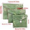 Antique Styles Brocade Jewelry Storage Pouch Portable with Closure for Earring and Rings Organization Secure Keeping