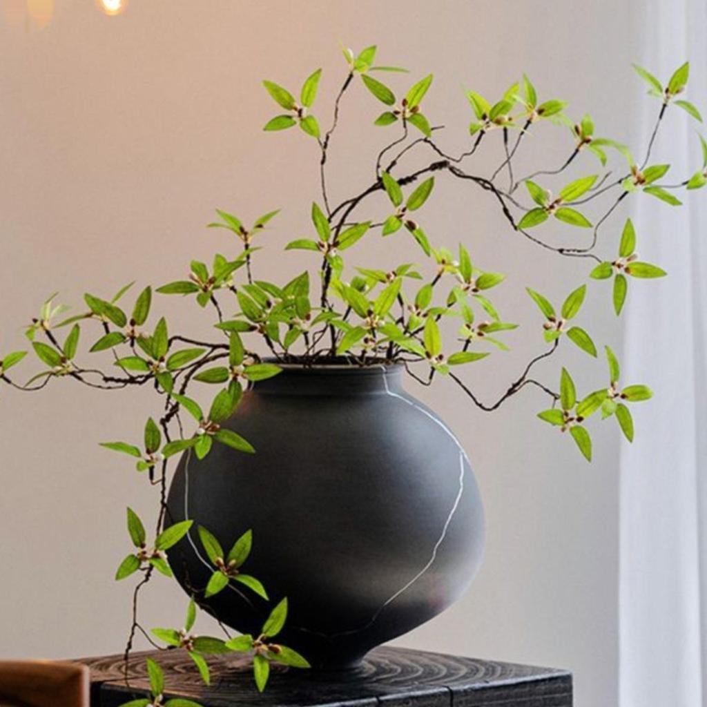 Decor în stil chinezesc cu viță de rodie și ramuri - Artă florală artificială pentru living