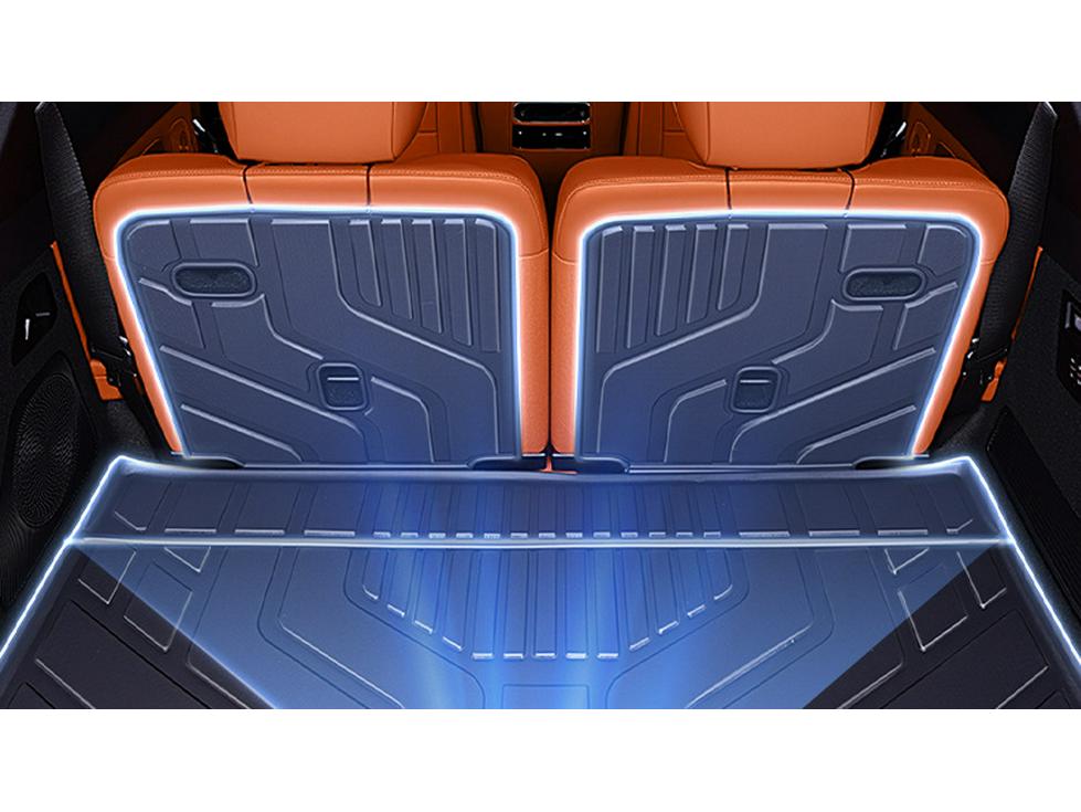 Galaxy M9 TPE25 Trunk Mat: Special Integrated Tail Box Mat for Car Interior