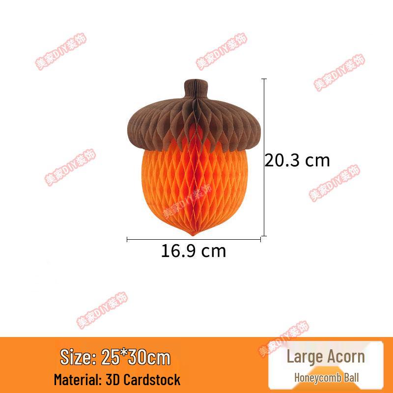 Autumn & Thanksgiving Ceiling Décor: Lanterns, Pumpkins, Maple Leaves, and Floral Ornaments