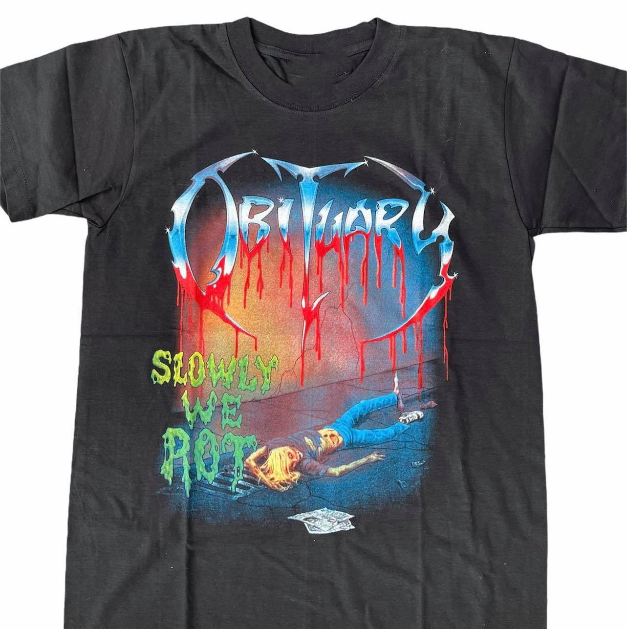 Slowly We Rot Obituary Band Shirt Black Classic Unisex S-5XL M