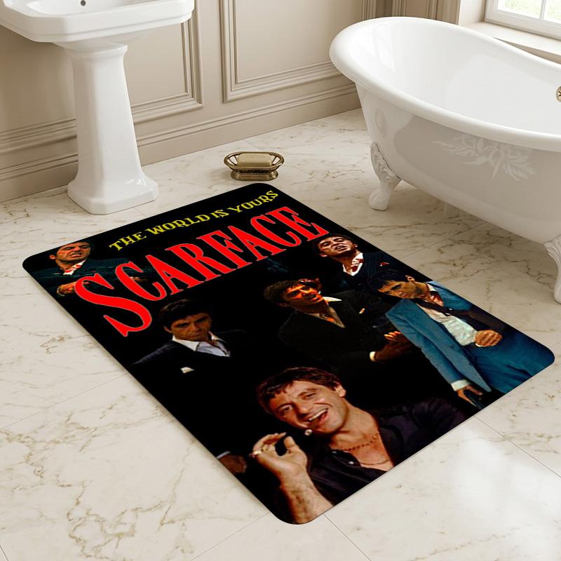 Scarface Saga Living Room Non-Slip Area Rug Soft Carpet for Bedroom Game Playroom Sofa Office Home Decor Doormat Christmas Gift C9211108