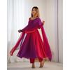 Multicolor Georgette Anarkali Suit Indian Bollywood Party Wear Salwar Kameez