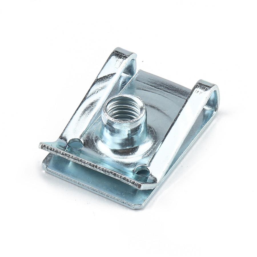 50Pcs Boxed M5 U-type Clips Spire Speed Fasteners Screw Auto Captive Nut Clips