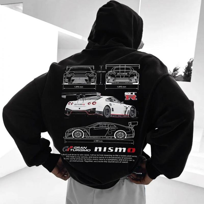 Oversized Gothic Hoodie Long Sleeve Harajuku Sweatshirt Unisex Vintage Hip Hop Winter Top