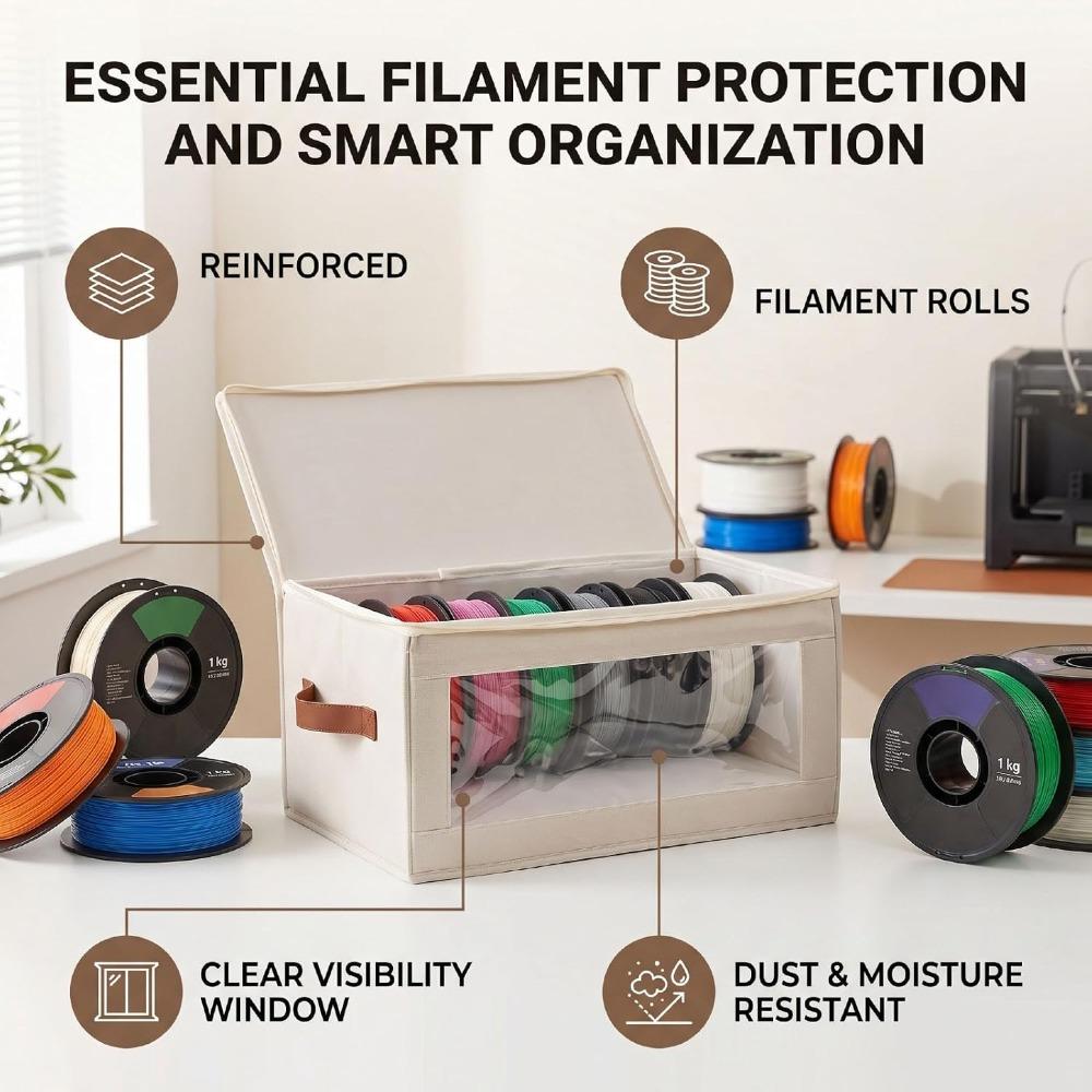 Foldable Filament Storage Box Water Proof Oxford Fabric Filament Spool Container Indoor Storage