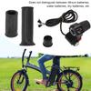 Electric Bike Throttle Grip 4 Lights Half Lock Speed Twist Throttle Grips with Keys for 48V Modified Bike SM Interface