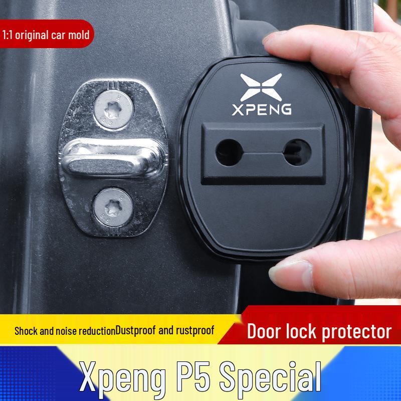 Couvercle en Silicone Anti-Poussière, Anti-Rouille, Absorbant les Chocs pour Serrure de Porte de Voiture Xiaopeng P5