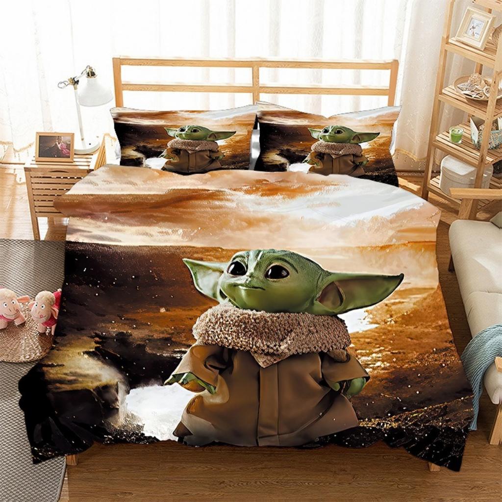 Hot Sale Stars Wars Bedding Sets Children's Birthday Gift with Zip Room Decor Teenagers adulte Microfibre 2-3Piece Duvet Cover