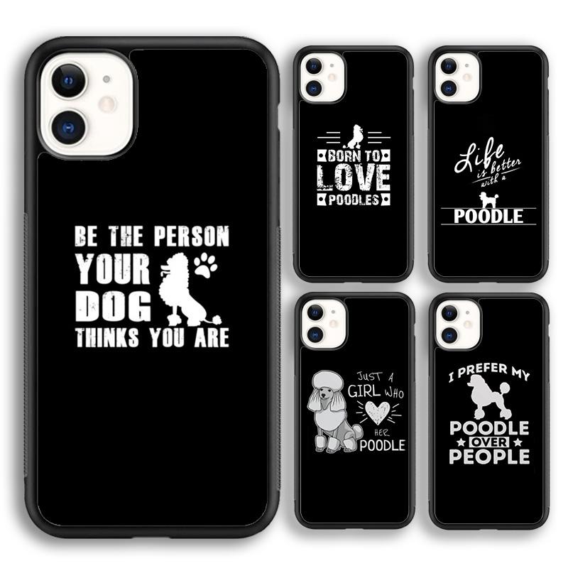 Funny Poodle Design Life Is Better With A Poodle Phone Case Cover For iPhone 17 Air 16 15 14 Plus 12 13 Pro Max
