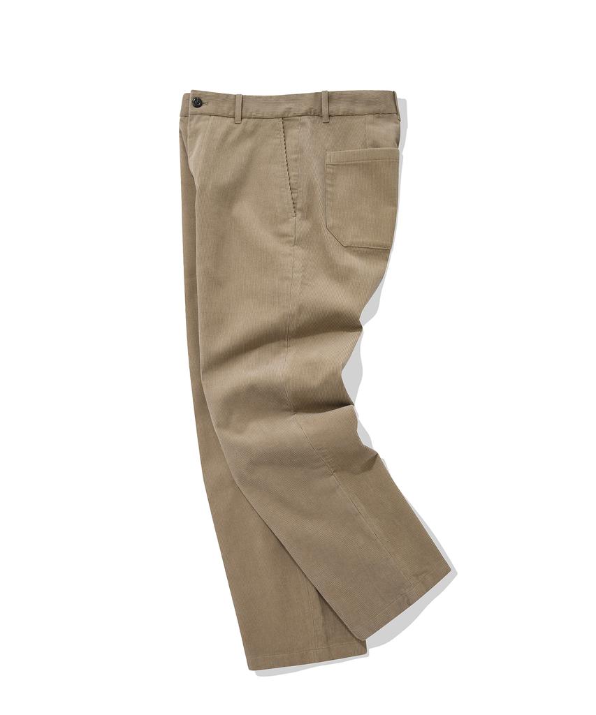 COVERNAT Standard Fit Corduroy Pants Beige