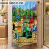 Beach TowelBob the Builder Custom Name Text Personalized Soft Towel for Beach Pool Indoor Home Decor Gift