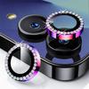 Luxury Diamond Metal Ring Camera Protector Case For Samsung Galaxy Z Flip 7 6 5G 9H Tempered Glass Lens Accessories