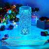 1PC 16 Colors Crystal Table Lamp Rose Light Romantic Diamond Atmosphere Light USB Touch Night Light for Bedroom Desk Party Decor
