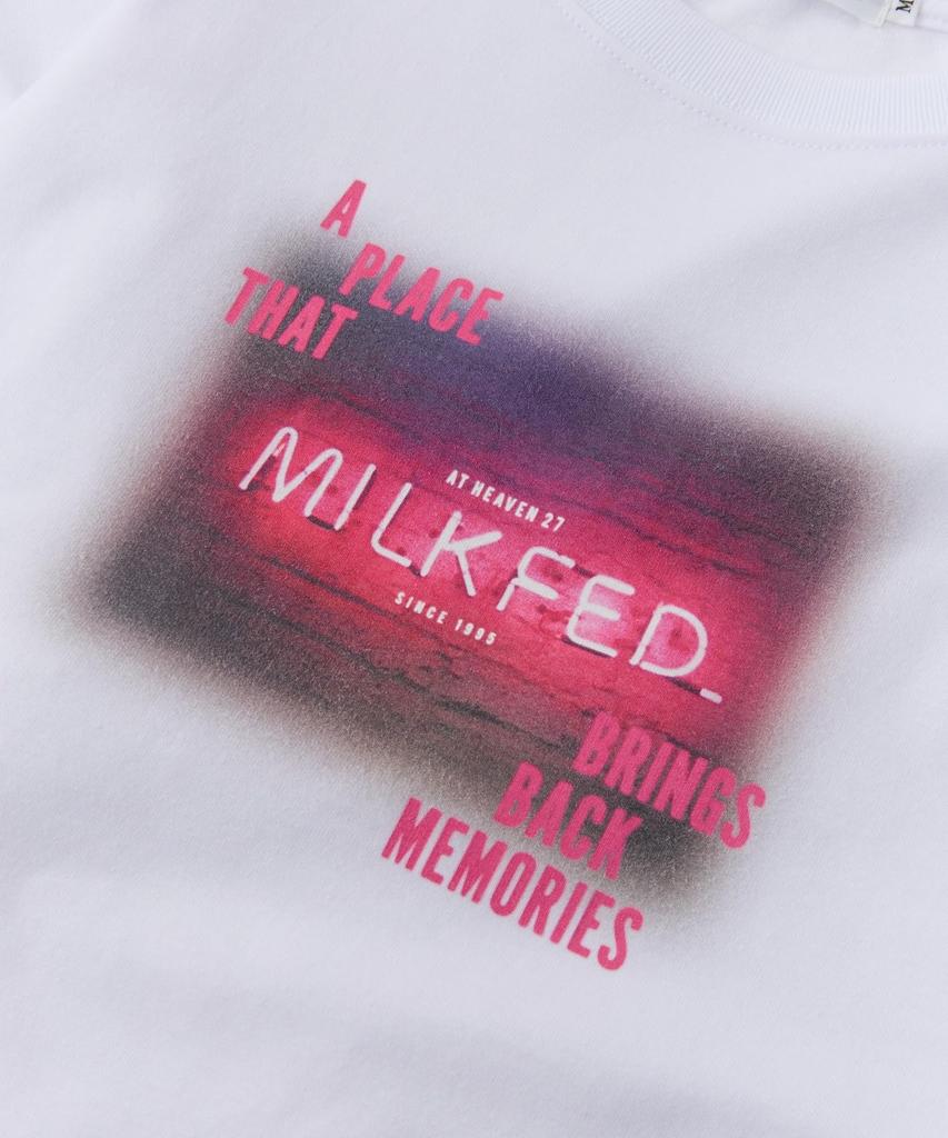 Milkfed Memories Place Wide Long Sleeve Medium Tee, 103244011006, White,