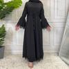 Women's Muslim Lace Stitching Dress - Middle Eastern Fashion