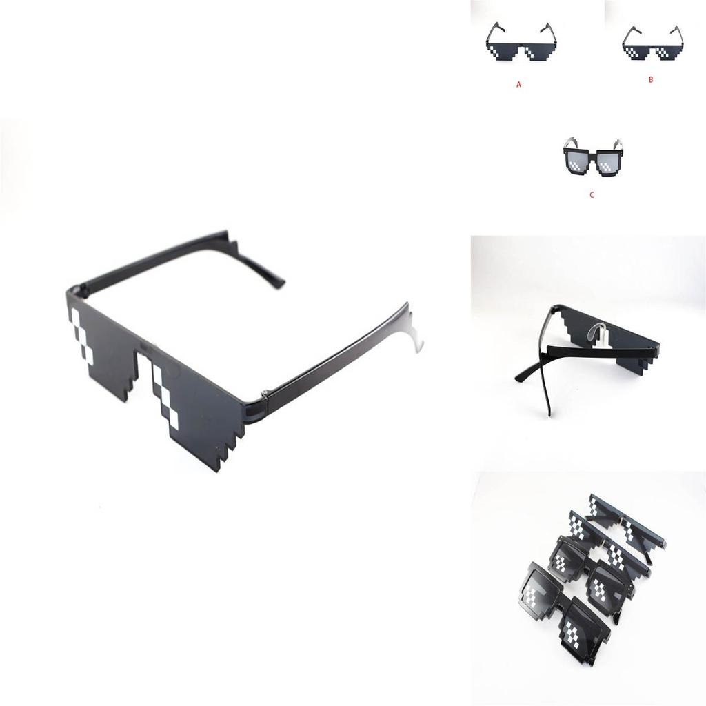 Occhiali da Vista Pixel Mosaico Vintage con Design Unico a Quadri per Stile Unisex
