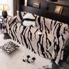 Plush Sofa Cover Autumn and Winter Zebra Pattern Light Luxury High-end Rabbit Velvet One-piece Anti-slip Full Cover Sofa Towel