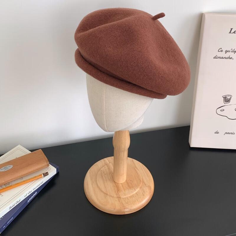 Женская винтажная шерстяная беретка