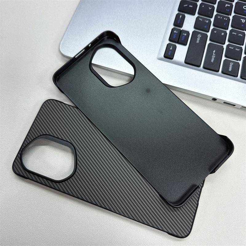 Applicable To Honor 400 Mobile Phone Case Without Border Large Hole Carbon Fiber Pattern Sticker Honor90Pro Magnetic Anti-drop Protection