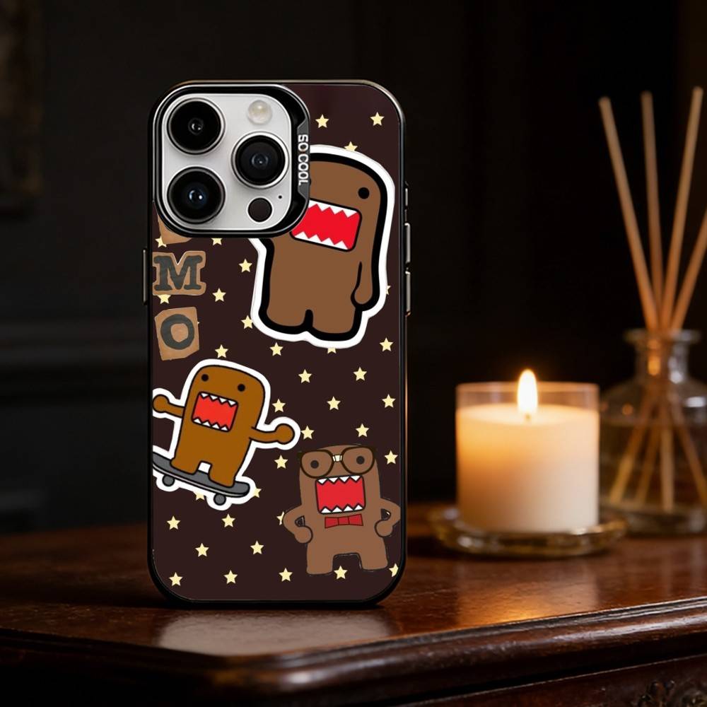 Cute Domo-kun Phone Case Phone Case For iPhone 17 16 15 14 13 12 11 Pro Max Plus Silver Matte Black Cover