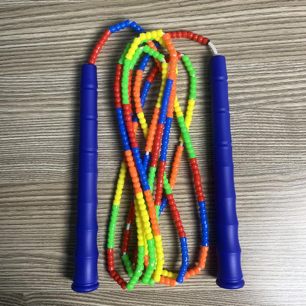 Fitness Exercise Fancy Skipping Rope Competitions, Soft Bead Bamboo Joint Skipping Rope
