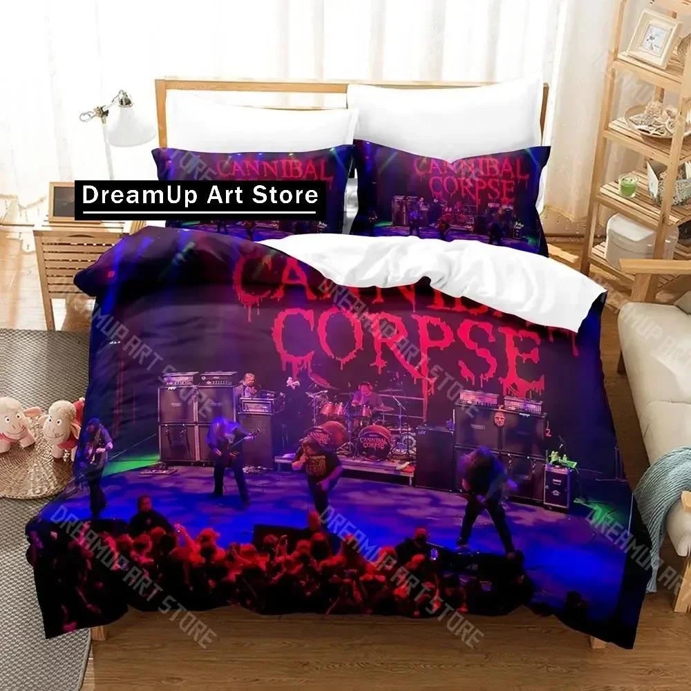 3D Print CANNIBAL CORPSE Bedding Set Single Twin Full Queen King Size Aldult Kid Bedroom Duvetcover Set Skeleton bed sheet