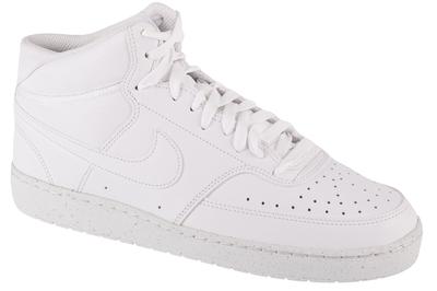 Court Vision Mid, Mens White Sneakers